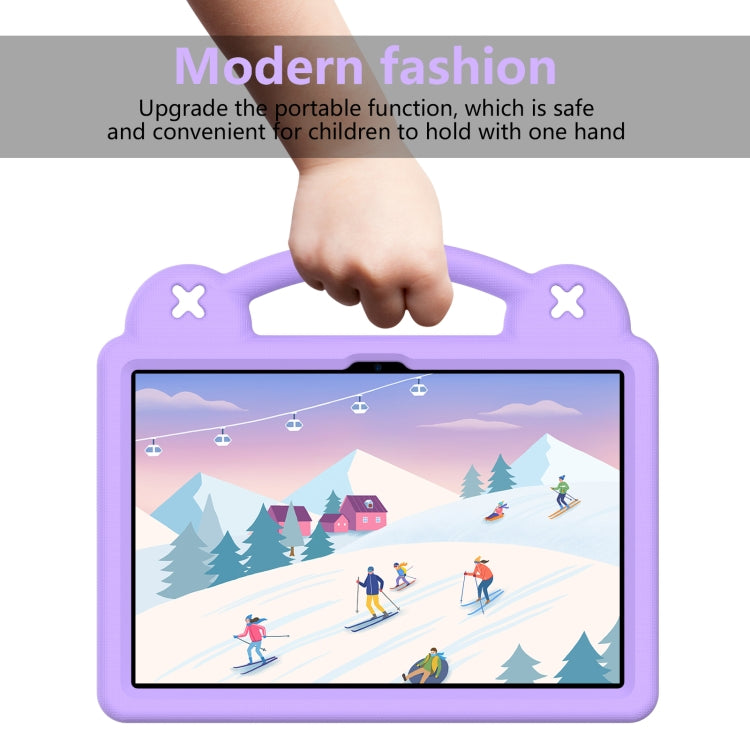 For Huawei Enjoy Tablet 2 10.1 Handle Kickstand Children EVA Shockproof Tablet Case(Light Purple)