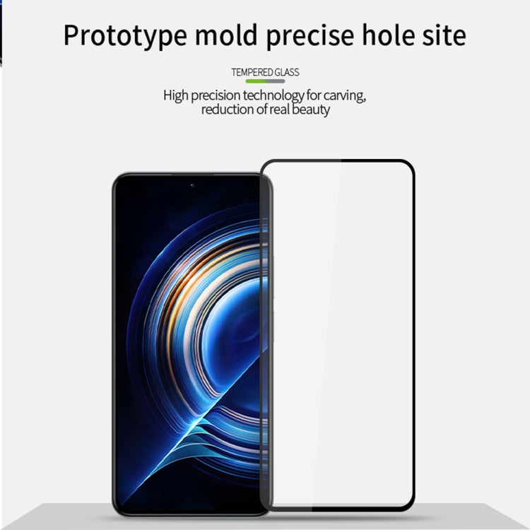 For Xiaomi Redmi K60 / K60 Pro MOFI 9H 2.5D Full Screen Tempered Glass Film(Black)