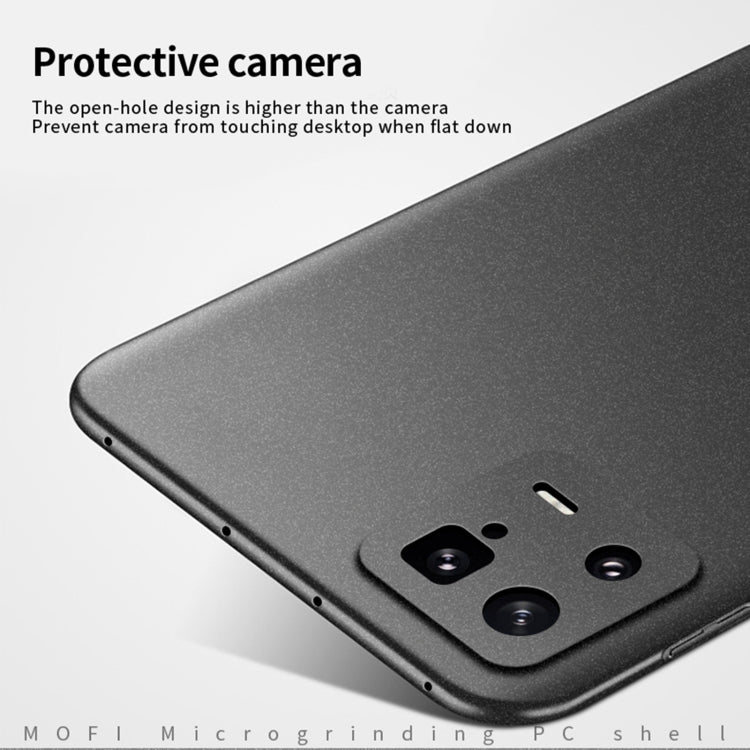For Xiaomi 13 MOFI Fandun Series Frosted Ultra-thin PC Hard Phone Case(Gray)