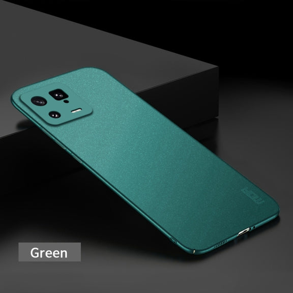 For Xiaomi 13 MOFI Fandun Series Frosted Ultra-thin PC Hard Phone Case(Green)