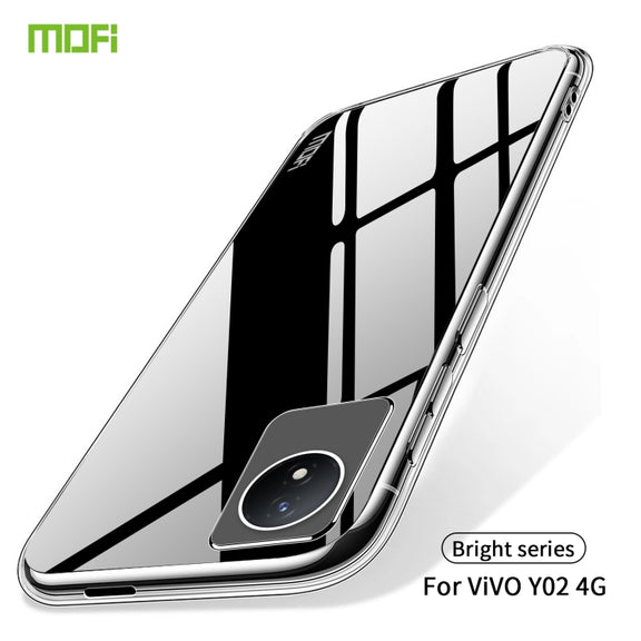 For vivo Y02 4G MOFI Ming Series Ultra-thin TPU Phone Case(Transparent)