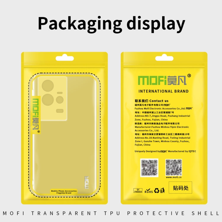 For vivo Y02 4G MOFI Ming Series Ultra-thin TPU Phone Case(Transparent)