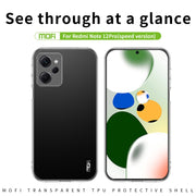 For Xiaomi Redmi Note 12 Pro Speed  MOFI Ming Series Ultra-thin TPU Phone Case(Transparent)
