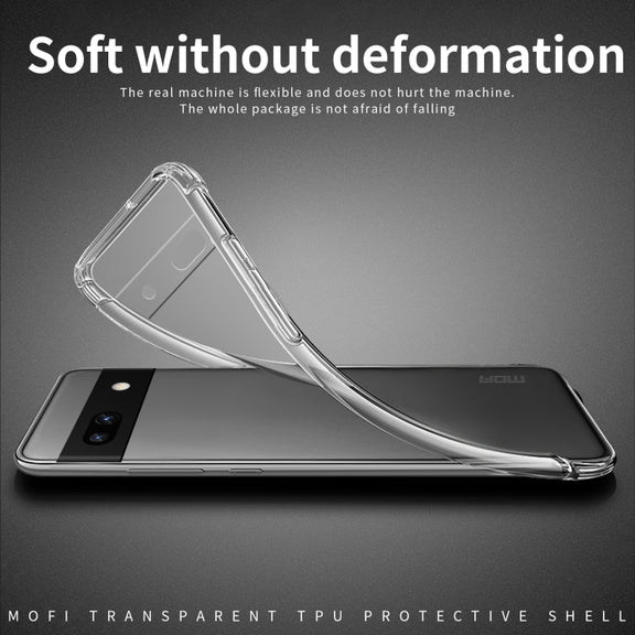 For Google Pixel 7A MOFI Ming Series Ultra-thin TPU Phone Case(Transparent)