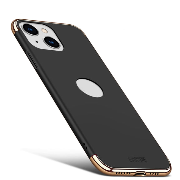 For iPhone 14 Plus MOFI Yatun Series 3 in 1 Stitching PC Phone Case(Black)