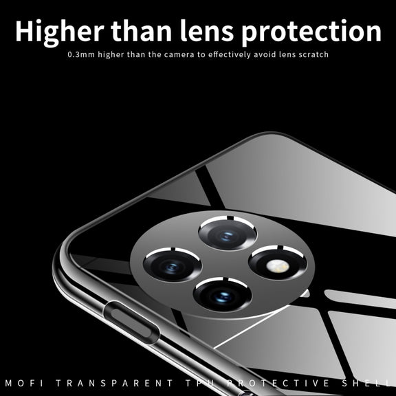 For OnePlus 11 MOFI Ming Series Ultra-thin TPU Phone Case(Transparent)