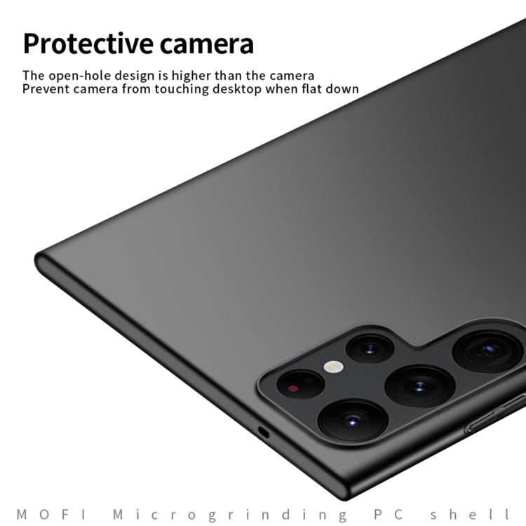 For Samsung Galaxy S25 Ultra 5G MOFI Frosted PC Ultra-thin Hard Phone Case(Black)