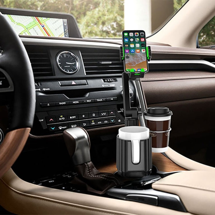 A02 Multifunctional Dual Cup Holder Expander 3 in 1 Adjustable Car Holder Phone Holder