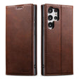 For Samsung Galaxy S25 Ultra 5G Suteni Calf Texture Horizontal Flip Leather Phone Case(Brown) - Galaxy S25 Ultra 5G Cases by Suteni | Online Shopping South Africa | PMC TechLife | Buy Now Pay Later Mobicred