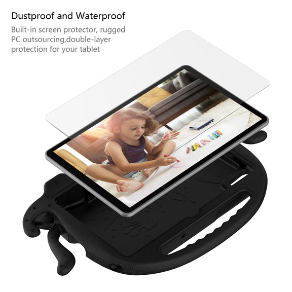 For Lenovo M10 Plus TB-X606 10.3 Octopus Style EVA PC Tablet Case(Black)