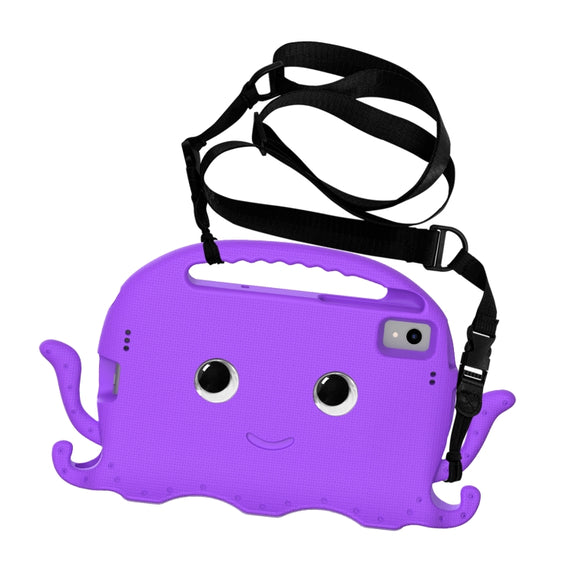 For Lenovo M10 Plus TB-X606 10.3 Octopus Style EVA PC Tablet Case(Purple)