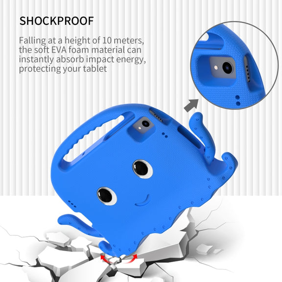 For Lenovo K10 TB-X6C6F 10.3 Octopus Style EVA PC Tablet Case(Blue)