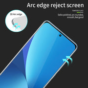 For Honor Magic5 MOFI 9H 3D Explosion Proof Thermal Bending Full Screen Covered With Tempered Glass Film(Black)