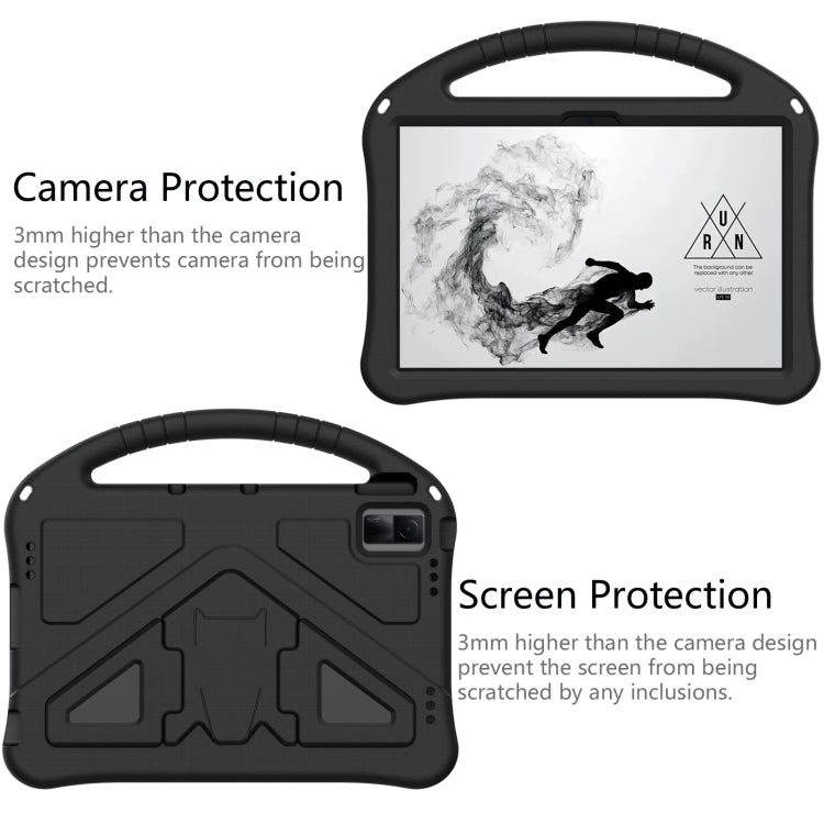 For TCL Tab 11 EVA Shockproof Tablet Case with Holder(Black)