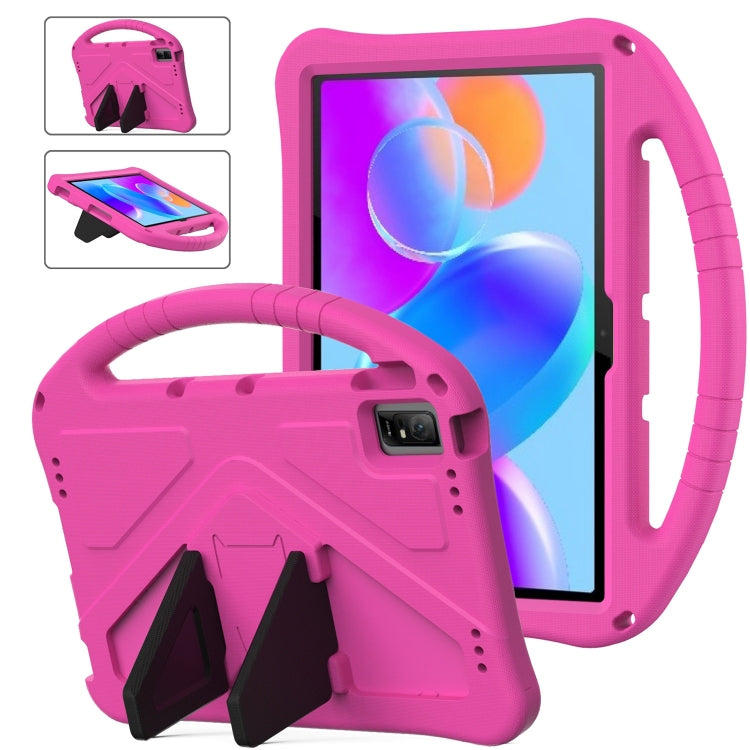 For TCL Tab 11 EVA Shockproof Tablet Case with Holder(Rose Red)