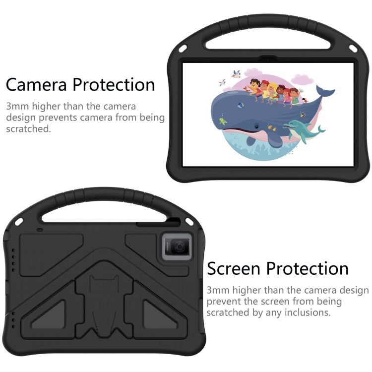 For TCL Tab 10 Gen2 10.36 2023 EVA Shockproof Tablet Case with Holder(Black)
