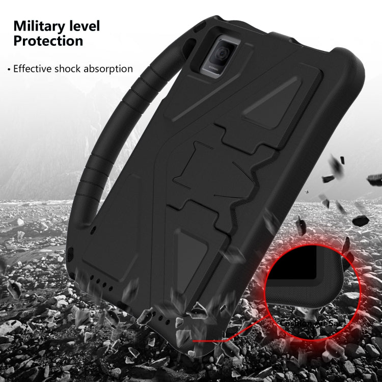 For TCL Tab 10 Gen2 10.36 2023 EVA Shockproof Tablet Case with Holder(Black)