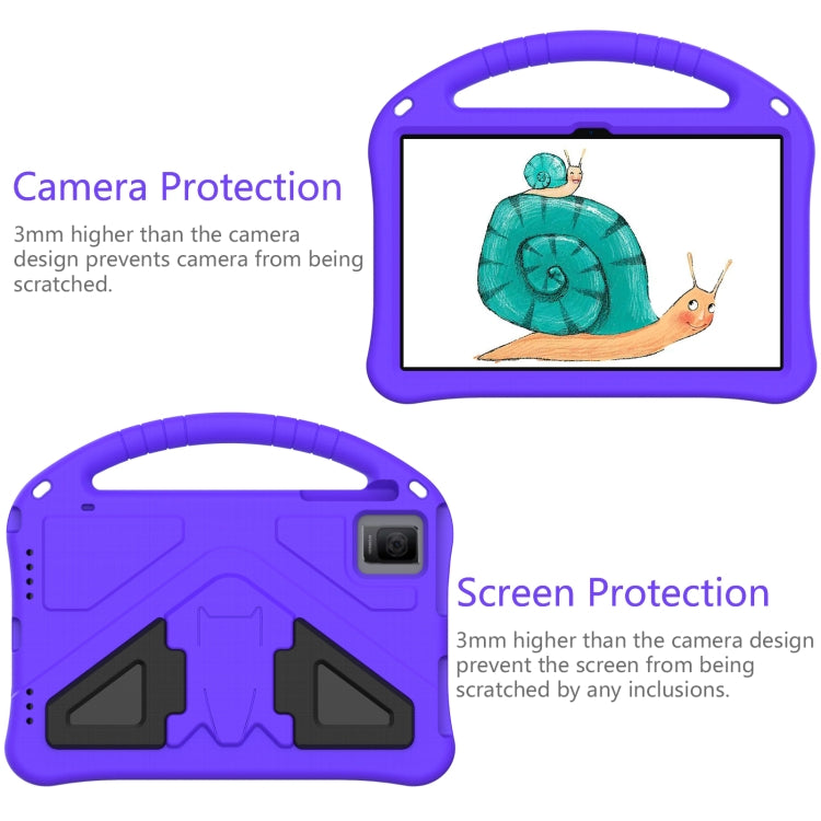 For TCL Tab 10 Gen2 10.36 2023 EVA Shockproof Tablet Case with Holder(Purple)
