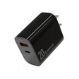 NORTHJO NOPD2002 PD20W USB-C/Type-C + QC 3.0 USB Dual Ports Fast Charger, US Plug(Black) - free shipping - PMC TechLife - Order now!
