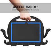 For Amazon Kindle Fire HD10 2021 Octopus Style EVA + PC Tablet Case with Strap(Black)