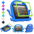 For Amazon Kindle Fire HD10 2021 Octopus Style EVA + PC Tablet Case with Strap(Blue) - Amazon by PMC TechLife | Online Shopping South Africa | PMC TechLife | Buy Now Pay Later Mobicred