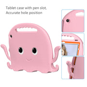 For Amazon Kindle Fire HD10 2021 Octopus Style EVA + PC Tablet Case with Strap(Pink)