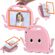 For Amazon Kindle Fire HD10 2021 Octopus Style EVA + PC Tablet Case with Strap(Pink)