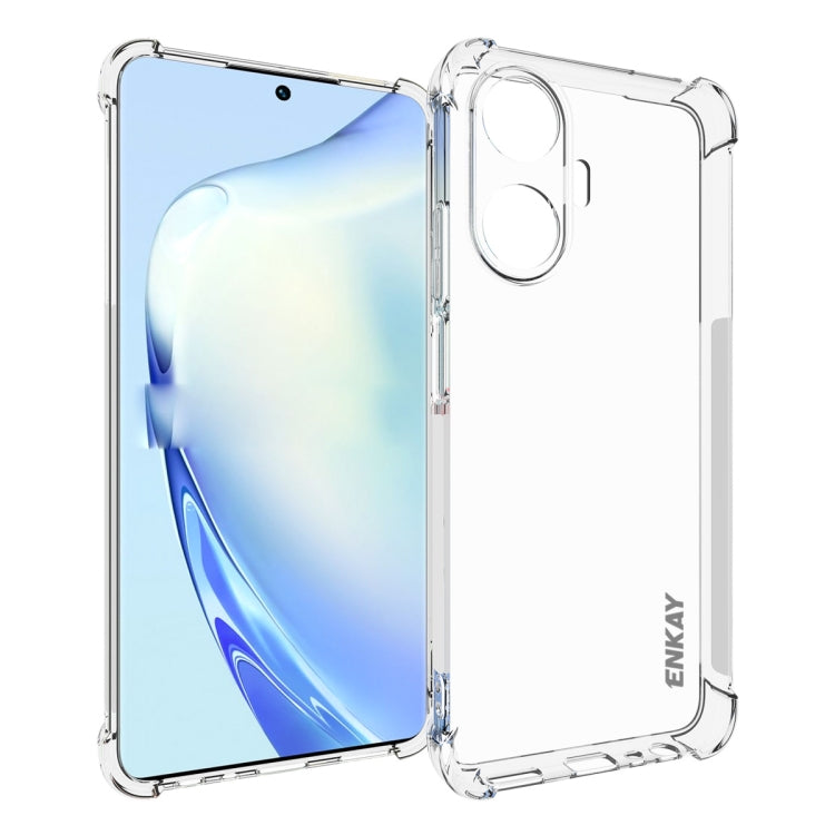 For Realme C55 4G ENKAY Clear TPU Shockproof Anti-slip Phone Case