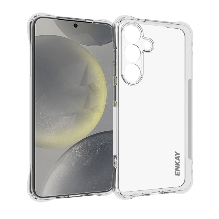 For Samsung Galaxy S25 5G ENKAY Clear TPU Shockproof Anti-slip Phone Case