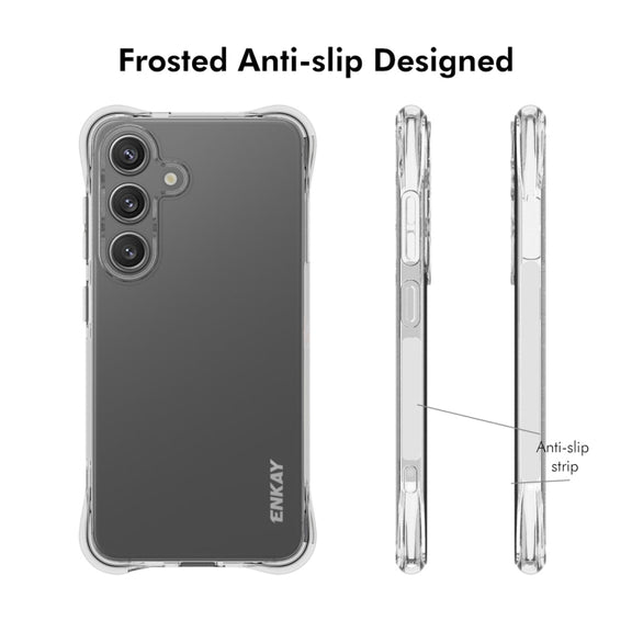 For Samsung Galaxy S25 5G ENKAY Clear TPU Shockproof Anti-slip Phone Case
