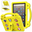 For Amazon Fire HD 10 2021 Handle Kickstand Children EVA Shockproof PC Tablet Case(Yellow) - Amazon by PMC TechLife | Online Shopping South Africa | PMC TechLife | Buy Now Pay Later Mobicred