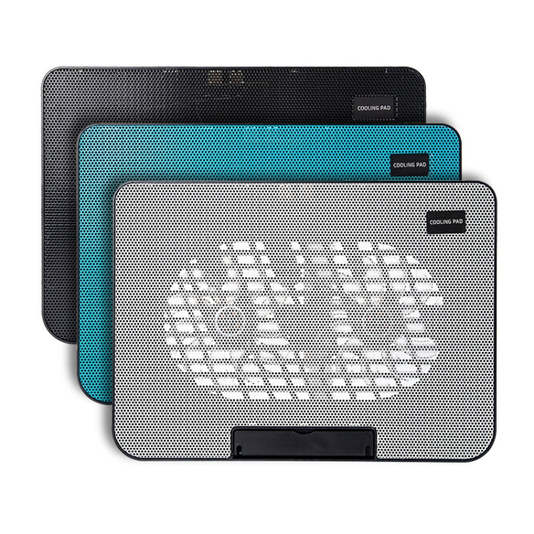 N99 USB Dual Fan Hollow Carved Design Heat Dissipation Laptop Cooling Pad(Black)