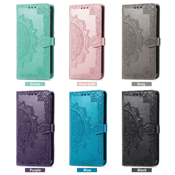 For Blackview A85 Mandala Flower Embossed Leather Phone Case(Rose Gold)