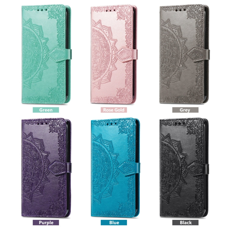 For Blackview A85 Mandala Flower Embossed Leather Phone Case(Rose Gold)