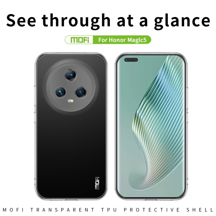 For Honor Magic5 MOFI Ming Series Ultra-thin TPU Phone Case(Transparent)