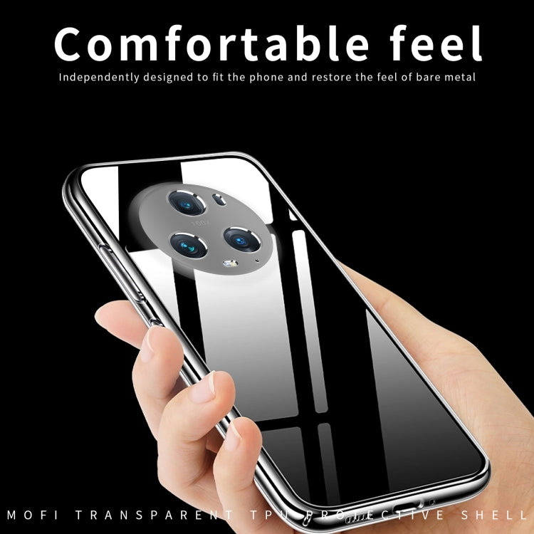 For Honor Magic5 Pro MOFI Ming Series Ultra-thin TPU Phone Case(Transparent)