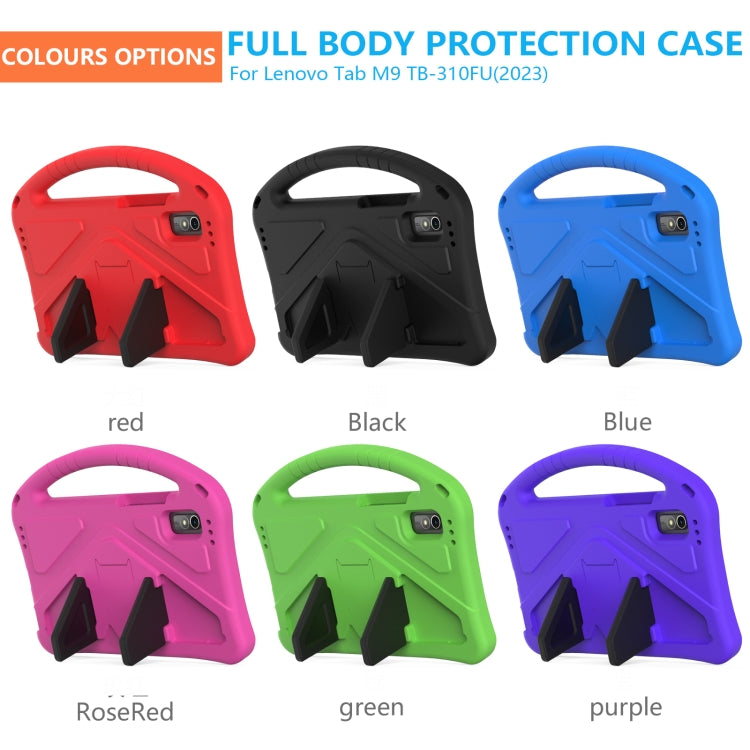 For Lenovo Tab M9 TB-310FU 2023 EVA Shockproof Tablet Case with Holder(Blue)