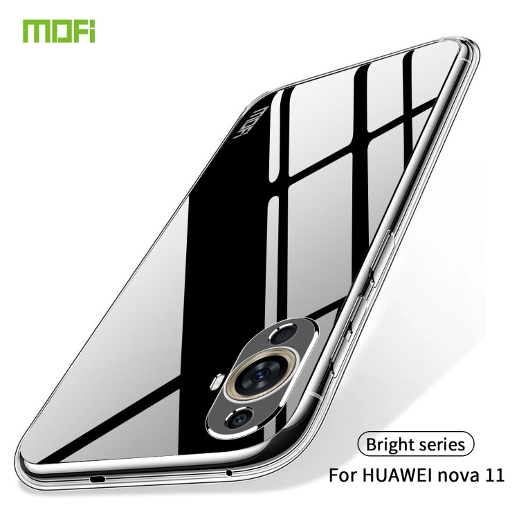 For Huawei nova 11 4G MOFI Ming Series Transparent Ultra-thin TPU Phone Case