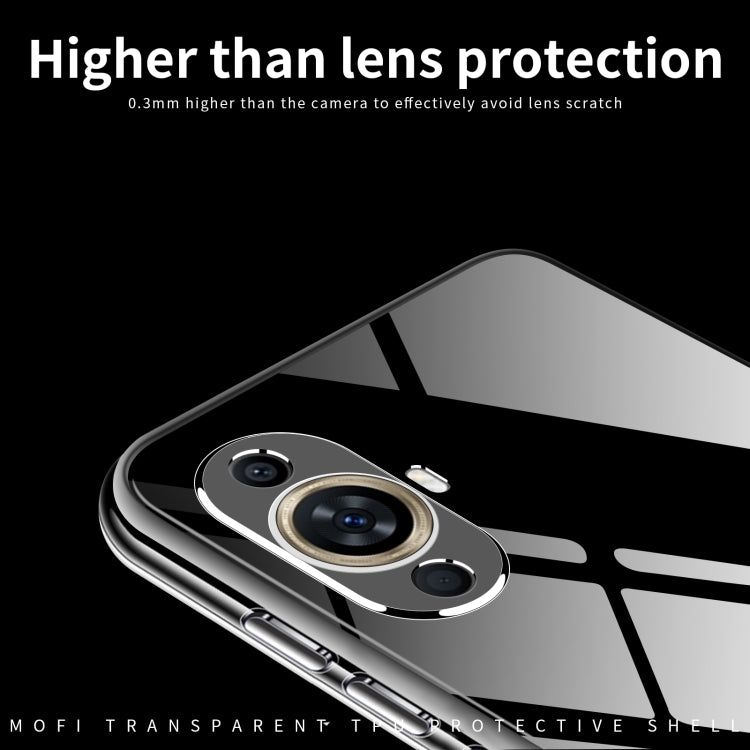 For Huawei nova 11 4G MOFI Ming Series Transparent Ultra-thin TPU Phone Case