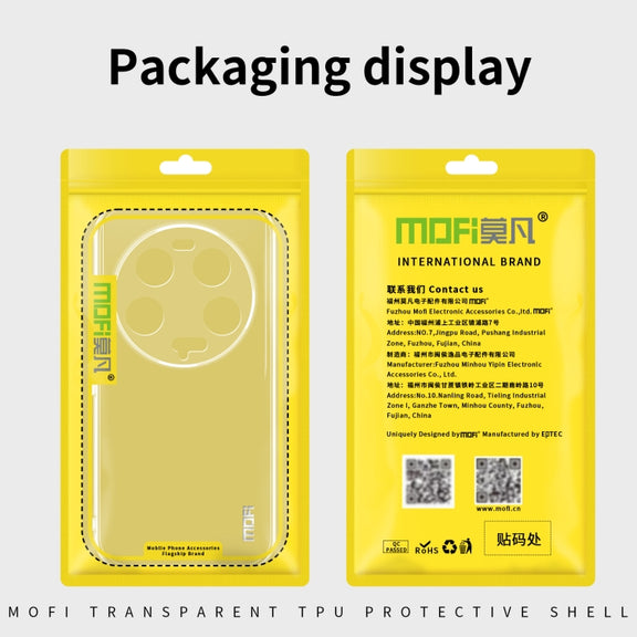 For Honor X50i MOFI Ming Series Transparent Ultra-thin TPU Phone Case