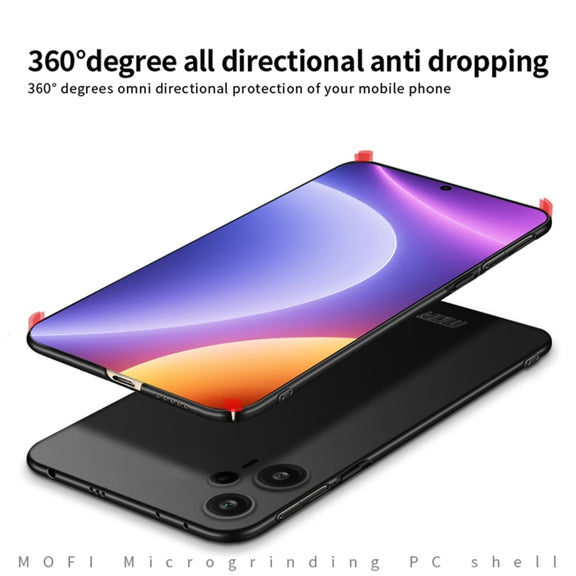 For Xiaomi Redmi Note 12 Turbo 5G MOFI Micro-Frosted PC Ultra-thin Hard Phone Case(Red)