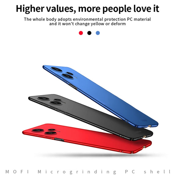 For Xiaomi Redmi Note 12 Turbo 5G MOFI Micro-Frosted PC Ultra-thin Hard Phone Case(Red)