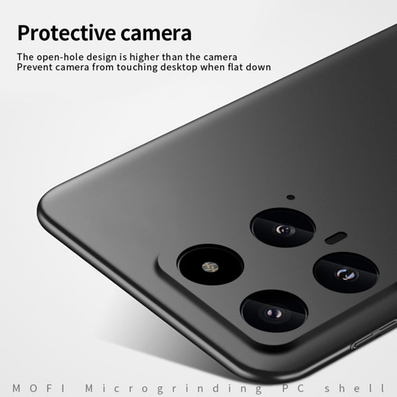 For Xiaomi 14 MOFI Micro-Frosted PC Ultra-thin Hard Phone Case(Black)