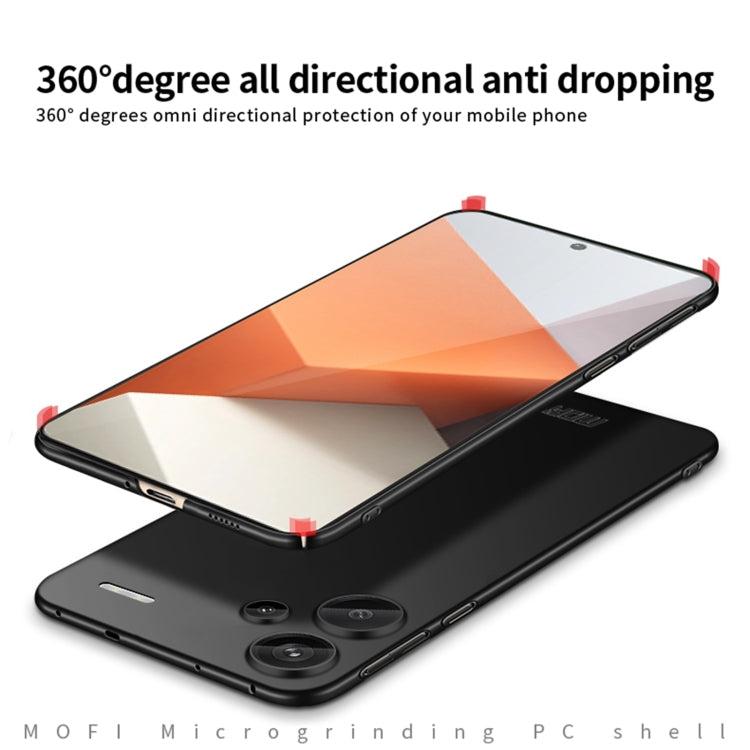 For Redmi Note 13 Pro+ MOFI Micro-Frosted PC Ultra-thin Hard Phone Case(Blue)
