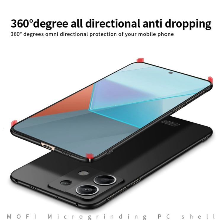 For Redmi Note 13 Pro 5G MOFI Micro-Frosted PC Ultra-thin Hard Phone Case(Blue)