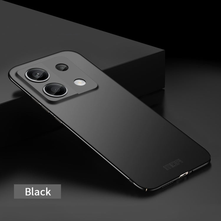 For Xiaomi Redmi Note 13 5G MOFI Micro-Frosted PC Ultra-thin Hard Phone Case(Black)