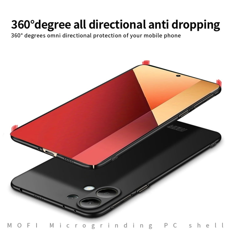For Xiaomi Redmi Note 13 Pro 4G MOFI Micro-Frosted PC Ultra-thin Hard Phone Case(Black)