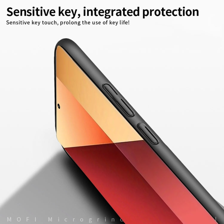 For Xiaomi Redmi Note 13 Pro 4G MOFI Micro-Frosted PC Ultra-thin Hard Phone Case(Black)