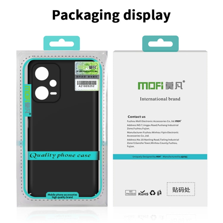 For Xiaomi Redmi Note 12 Turbo 5G MOFI Micro-Frosted PC Ultra-thin Hard Phone Case(Red)
