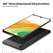 For Samsung Galaxy A55 5G MOFI Fandun Series Frosted PC Ultra-thin All-inclusive Phone Case(Gray)
